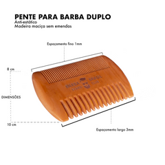 Pente para barba em Madeira