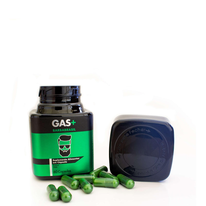 GAS + (60 DIAS) - Suplemento Capilar - Barba Brasil - Produtos para Barba