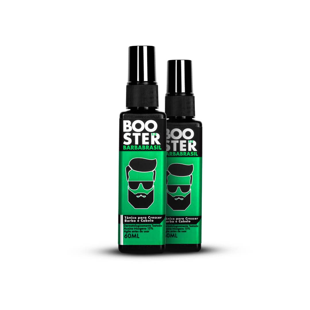 Booster 2.0 (4 meses de uso) - Tônico para Crescer Barba - Barba Brasil - Produtos para Barba